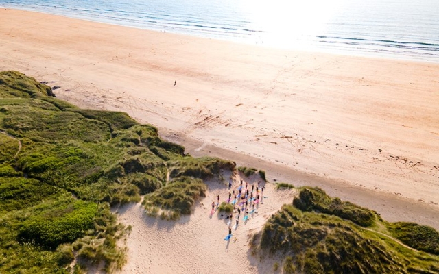 Gwithian Beach yoga In the Dunes Gwithian Beach yoga In the Dunes